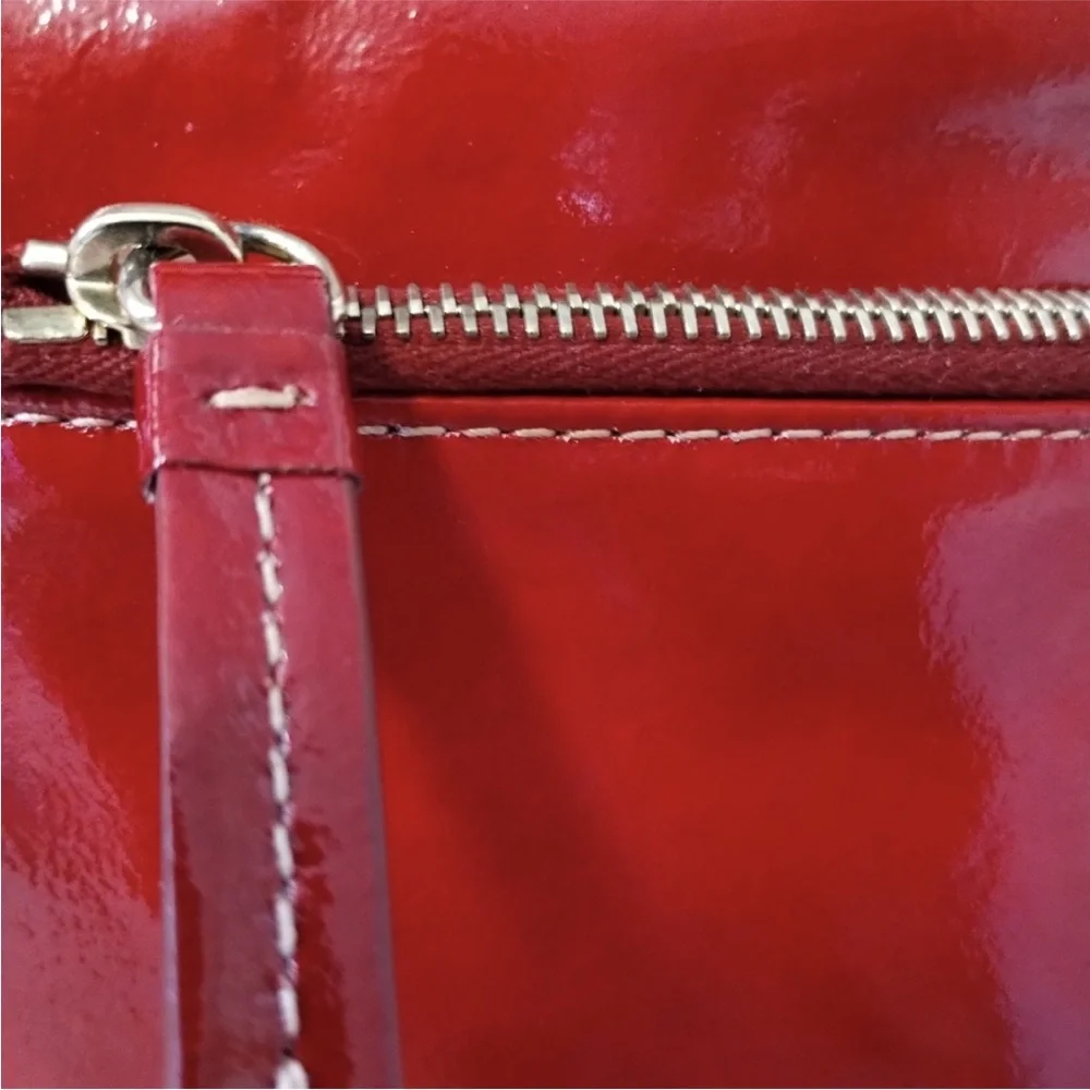 Dooney and Bourke Red Patent Leather Hobo Bag